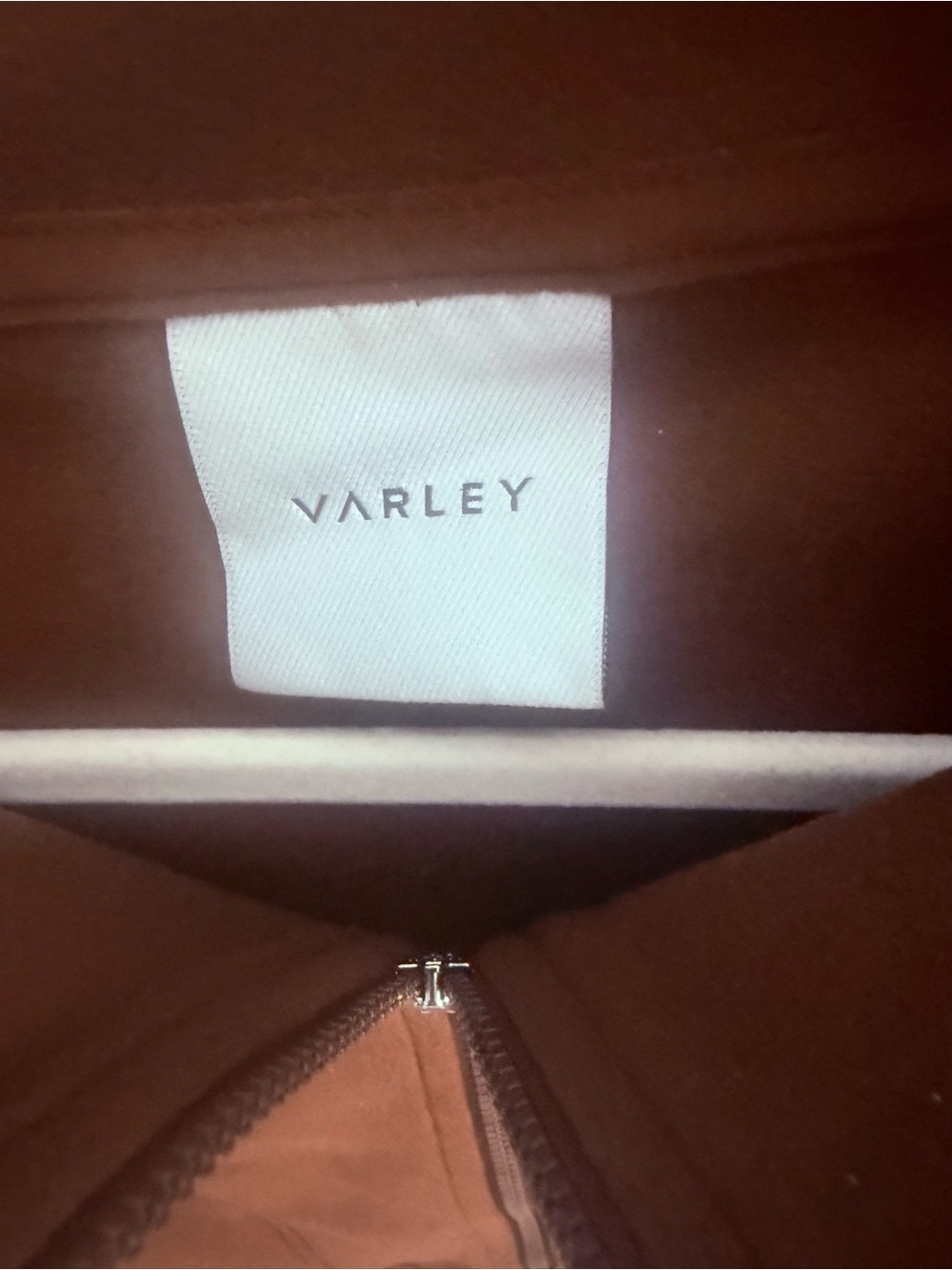 Set-Varley Brown Half-Zip Funnel Neck Sweatshirt (S) & matching joggers (M) - Picture 2 of 8